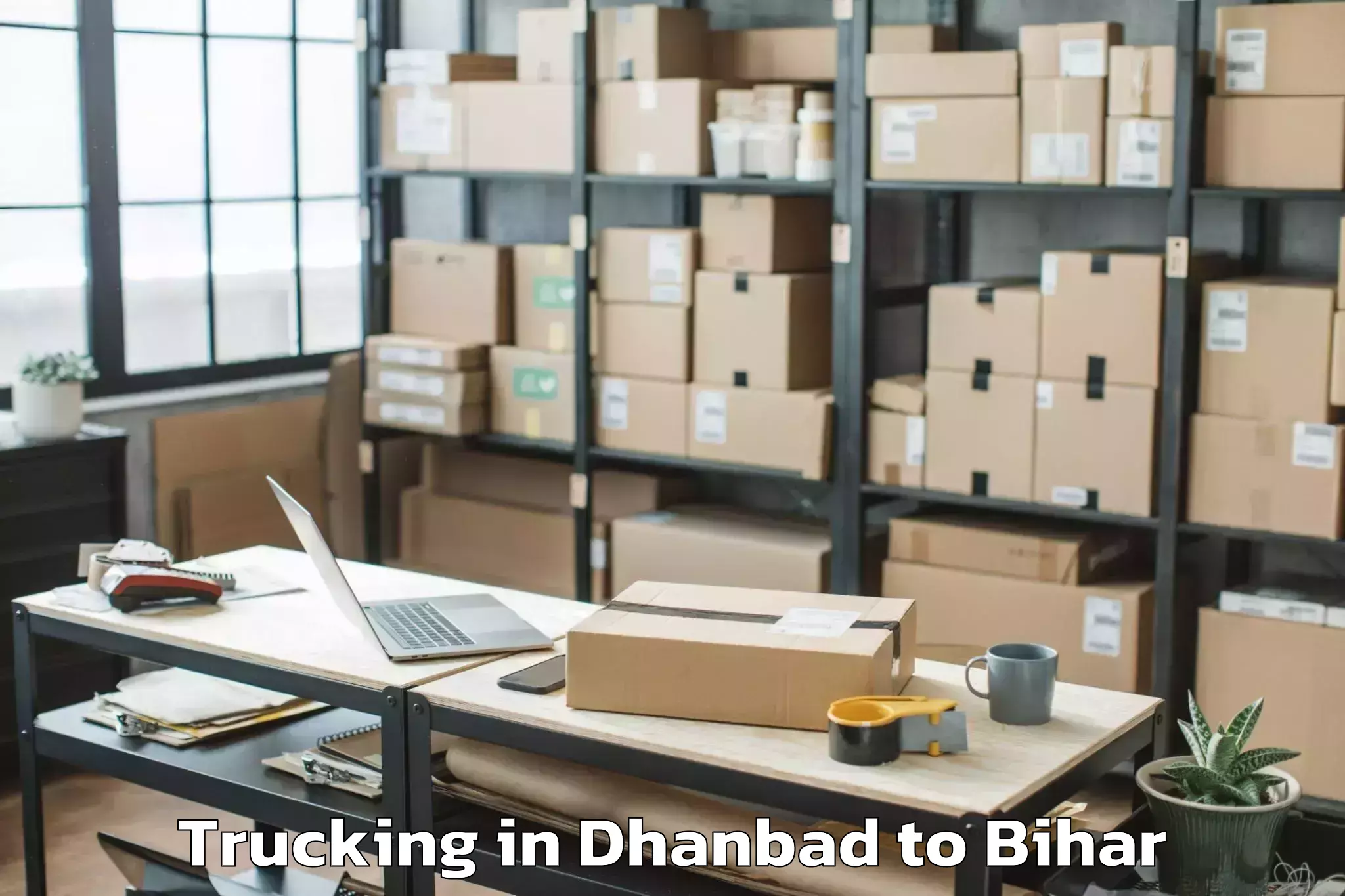 Reliable Dhanbad to Diara Pandarakh Trucking